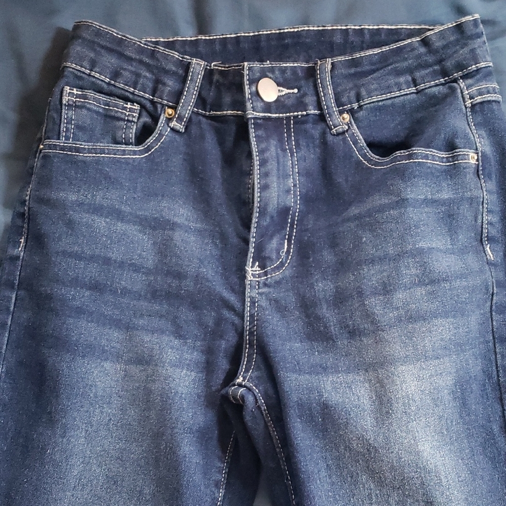 Stylish Dark Blue Denim Jeans